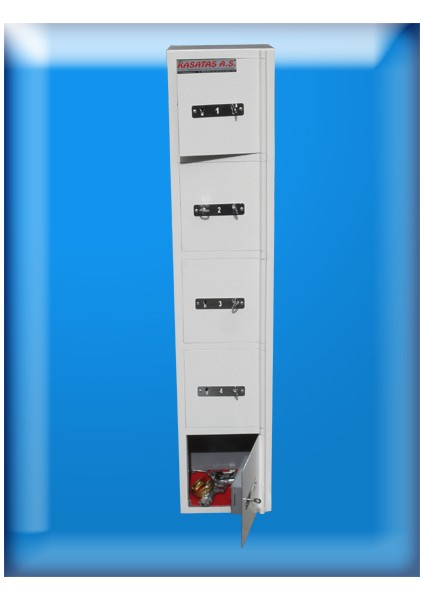 5 Gözlü Istanbul Ags Tipi Emanet Kasası 1252520CM 30KG 245