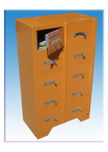 10 Gözlü Konya Orduevi Emanet Kasası 975530CM 50KG 549