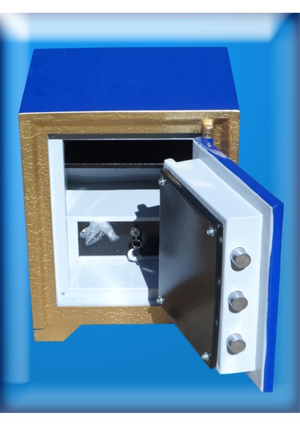 004AÖZ Alman Ofis Masa Altı Tipi Parlament Mavi Renk Altın Varak