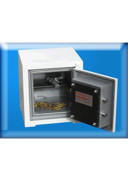 001AÖ Istanbul Ofis Tipi Beyaz Renk Özel Anahtarlı Çelik Para Kas