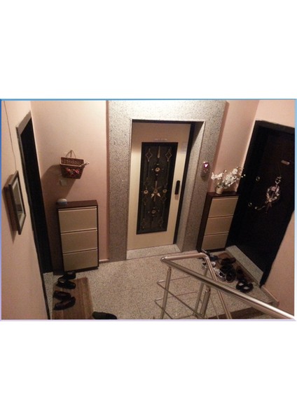 3 Lü Metal Ayakkabılık Binalarda Daire Önü Için 1035015CM 10K