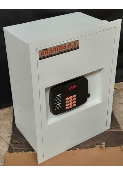 Makfans Elektronik Şifreli Acil Açma Anahtarlı Duvar Kasası 4639