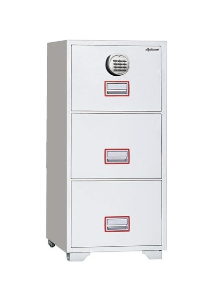 EURO3000 Ofis Tipi Elektronik Şifreli 3 Çekmeceli 1saat Dayanık