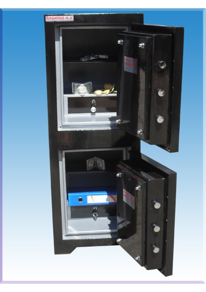 0010AÇAZ Ofis Tipi Yüksek Güvenlikli Alt Kasa Üst Kasa Model Çeli