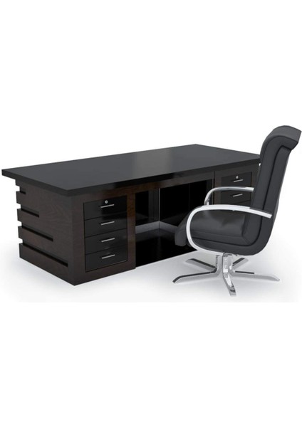 Ofis Için 8 Ayaklı 2 Yanda 4 Er Çekmceli 1 Ci Sınıf Makam Odası