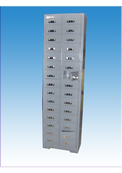 Z Otel Resepsiyon Emanet Kasası Çift Anahtarlı 30 Gözlü 204