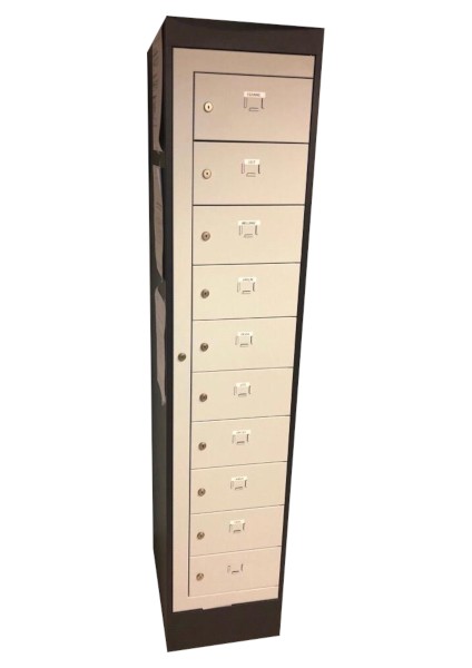 10 Gözlü ve Ayrıca Master Kilitli Kapaklı 0,9mm Isimlikli Emanet