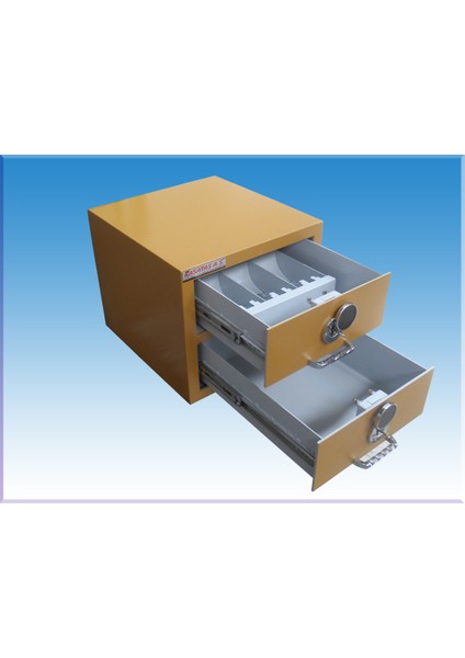 001ÇEKMECE Erçelebi Baklavacı Tipi 2 Kasa Anahtarlı Çekmece Model