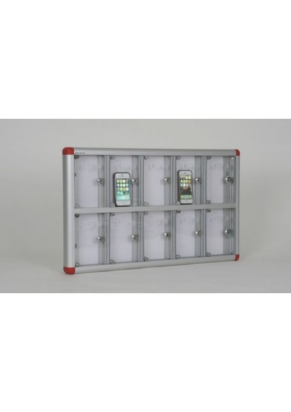 10 Gözlü Alüminyum Cep Telefonu Dolabı 5 x 72 4 x 42 6 H/cm 1
