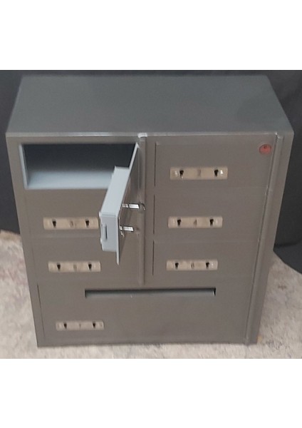 7 Gözlü Alt Göz Kumbara Delikli Otel Resepsiyon Kasası 705630