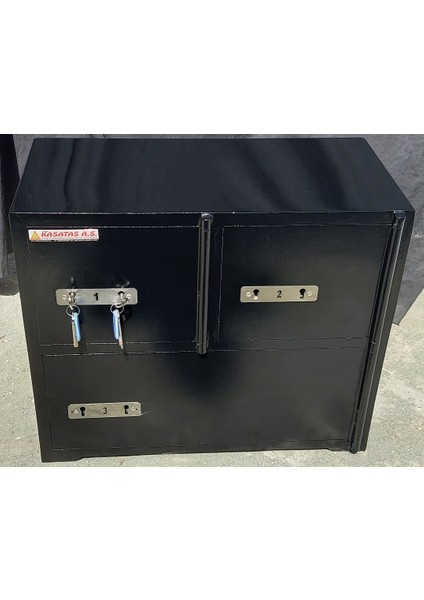 Istanbul Tipi 3 Gözlü Alt Gözü Büyük Emanet Kasası 506030CM 20