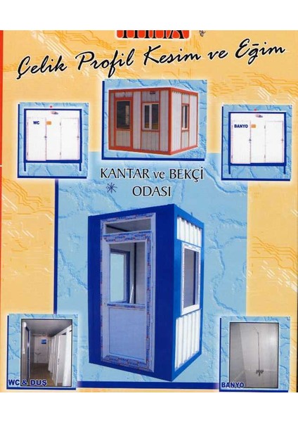 Prefbrik Konteyner Kantar Bekçi Odası 260150150CM 1750 +Kd