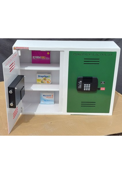 Elektronik Şifreli Narkotik Dolabı Tipi Iki Kapaklı Acil Duru