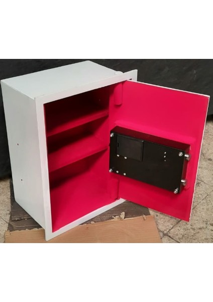 Makfans Elektronik Şifreli Acil Açma Anahtarlı Duvar Kasası 4639