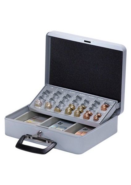 Tutamaklı Para Kutusutaşınabilir Tipaçık Griy x G x D 90 x