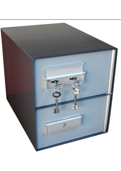 2 Göz Krom Kapaklı Emanet Kasası 303048CM 20KG 1999TL