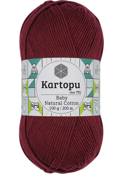 Baby Natural Cotton El Örgü İpi Renk Kodu:K113-Vışne