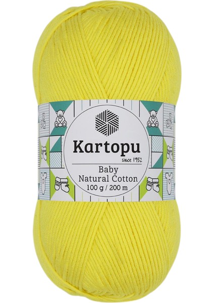 Baby Natural Cotton El Örgü İpi Renk Kodu:K326-Sarı