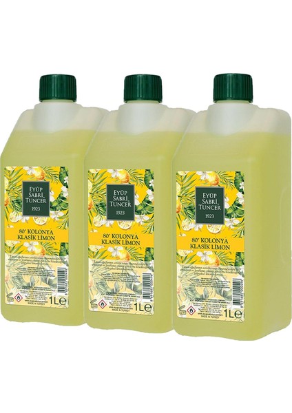 Klasik Limon Kolonyası Yedek Şişe 1 lt x 3