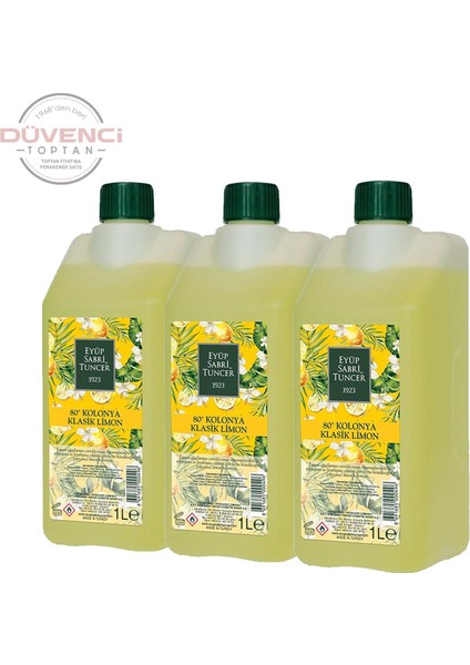 Klasik Limon Kolonyası Yedek Şişe 1 lt x 3 fiyatları