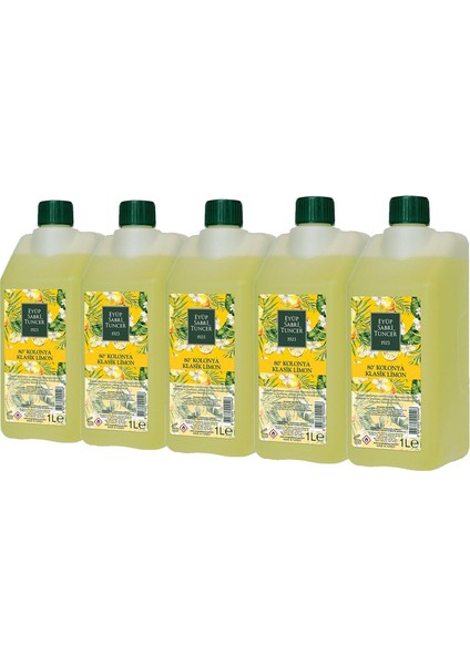 Klasik Limon Kolonyası Yedek Şişe 1 lt x 5