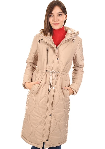 Kadın Uzun Mont Bej/beige 21W32000007