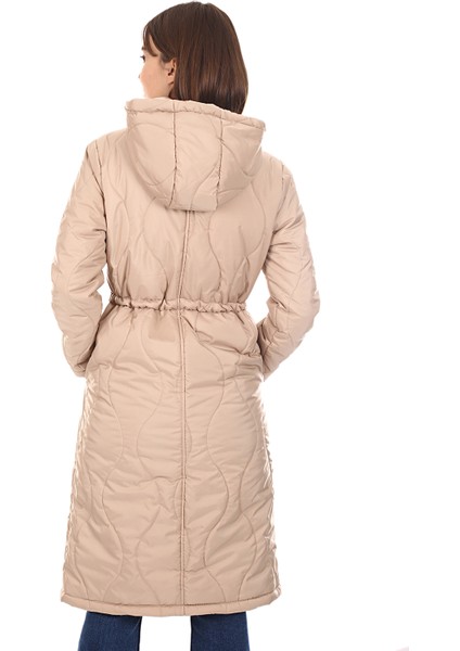 Kadın Uzun Mont Bej/beige 21W32000007