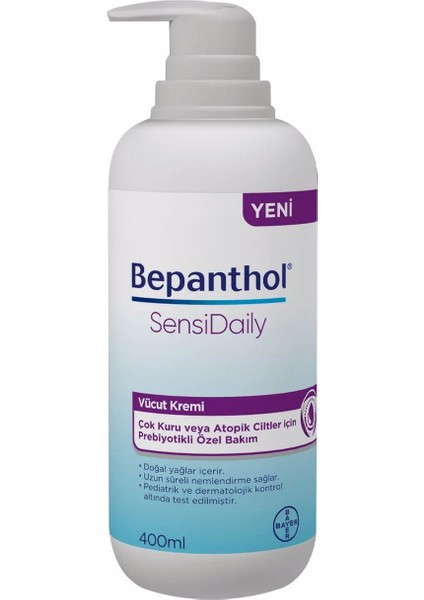 Sensidaily Nemlendirici Vücut Kremi 400 ml