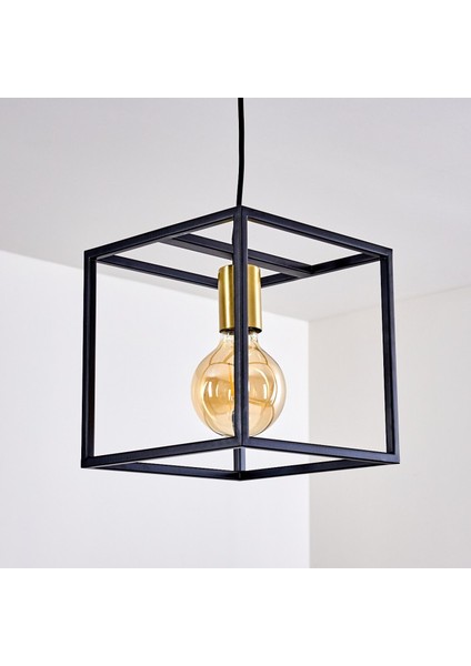 Modern Küp Metal Sarkıt Avize 25CM x 25CM