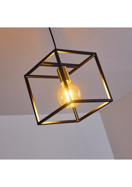 Modern Küp Metal Sarkıt Avize 25CM x 25CM fırsatları