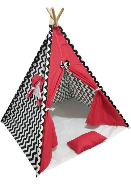 Pamuk Ahşap Çocuk Oyun Çadırı Kızılderili Çadırı Oyun Evi