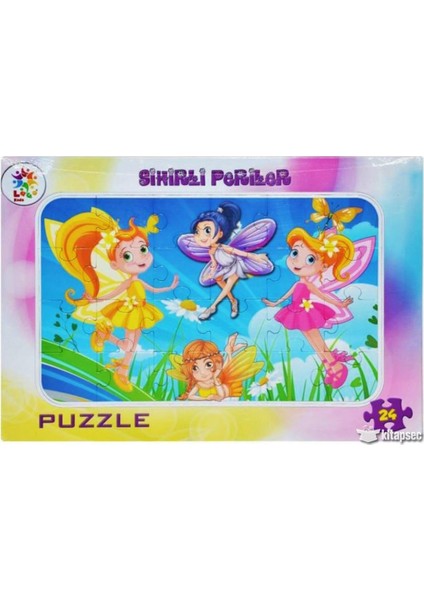 Laço Kids Kelebek Kızlar Frame Puzzle 24 Parça LCFRM003