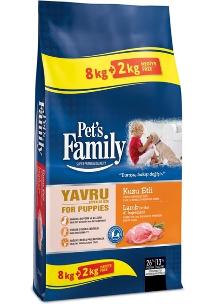 Pets Family Premium Kuzuetli Yavru Köpek Maması 10 kg