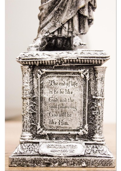 Antioch Artdesign Sokrates Biblo 35 cm Tasarım Heykel Ev Dekor Hediyelik Eşya fiyatları