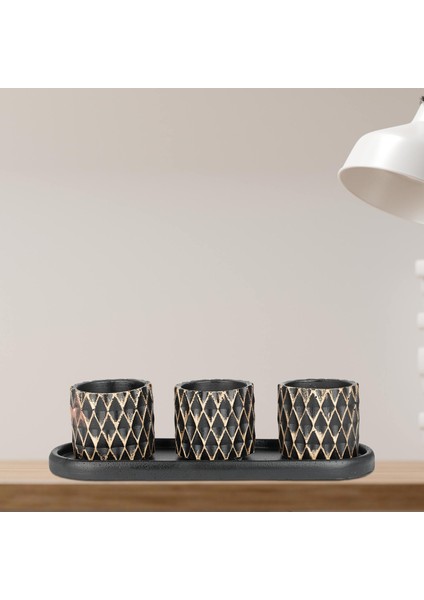 Eti Patka Siyah Altın 3'lü Saksı Seti fiyatları