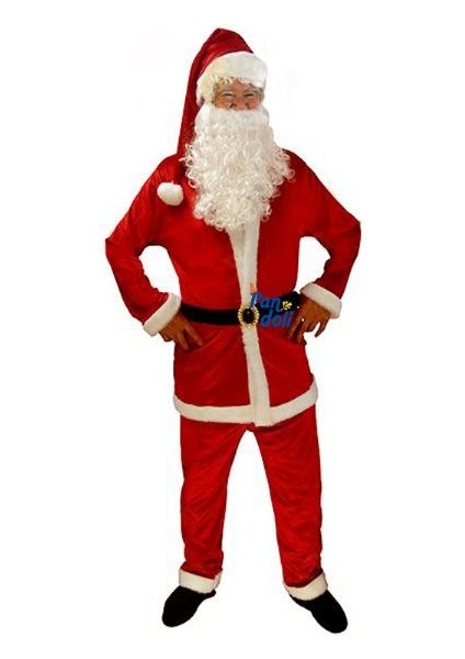 Noel Baba Kostümü Xl Beden Yetişkin