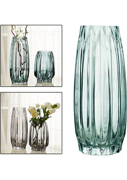 31cm Çiçek Düzenlemeleri Için Cam Vazo - Yeşil (Yurt Dışından) modelleri