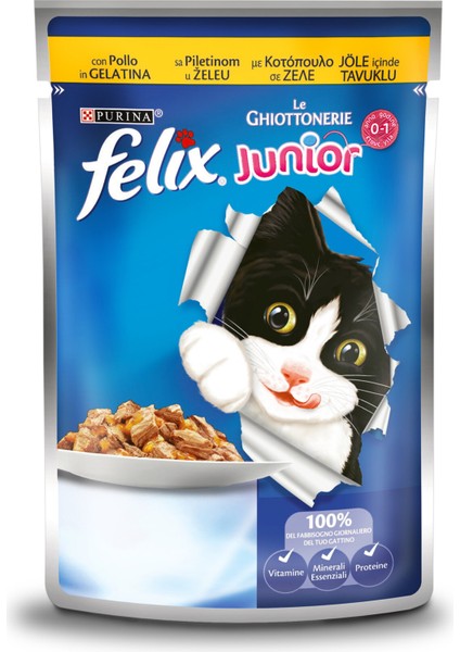 Jöle Tavuklu Yavru Kedi Maması 12 Adet