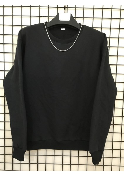 Oversize Sweatshirt Uzun Kollu 3 Iplik Şardonlu