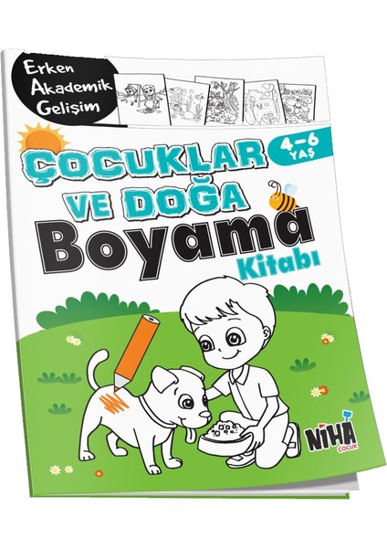 Eag Çocuklar ve Doğa Boyama Kitabı 4-6 Yaş