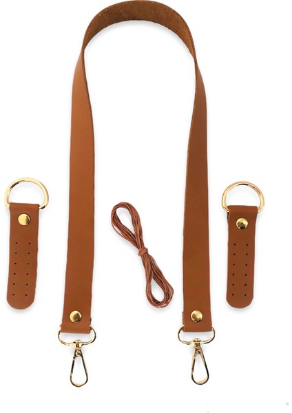 Atölyesi Deri Çanta Sapı (Aksesuarlı, 80 Cm)