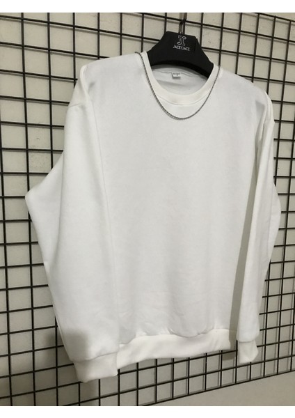 Oversize Sweatshirt 3 Iplik Şardonlu modelleri