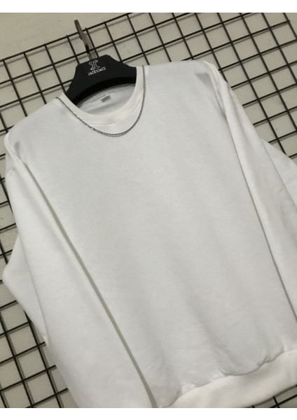 Oversize Sweatshirt 3 Iplik Şardonlu fırsatları