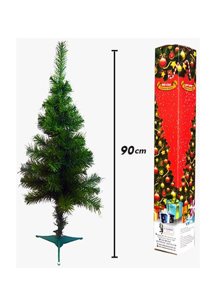 Yılbaşı Çam Ağacı 90 cm 72 Dal Kutulu