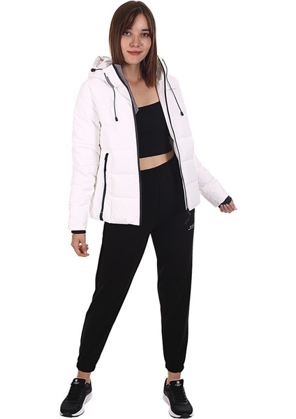 Kapüşonlu Kadın Mont Apreski Beyaz/white 20W32APRESKI indirimleri