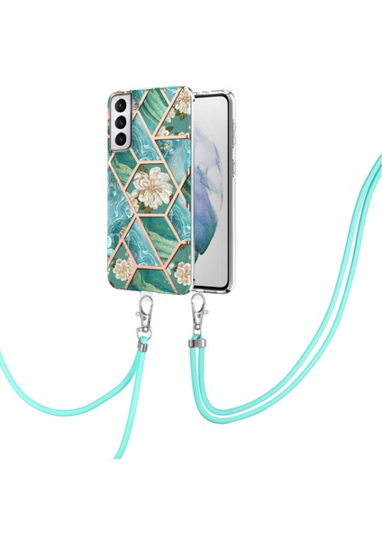 Samsung Galaxy S21 Plus 5g Için Mermer Desenli Yumuşak Tpu Kordonlu Darbeye Dayanıklı Kılıf (Yurt Dışından)