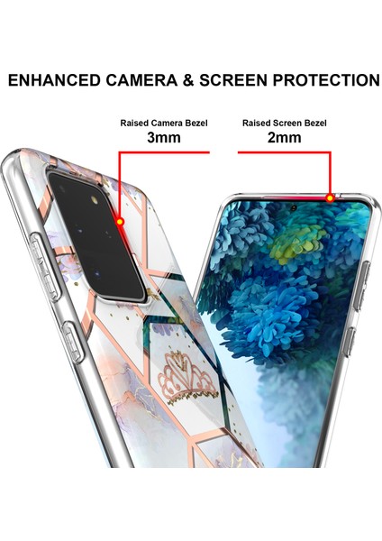 Samsung Galaxy S20 Ultra / S20 Ultra 5g Için Mermer Desenli Yumuşak Tpu Kordonlu Darbeye Dayanıklı Kılıf (Yurt Dışından) indirimleri