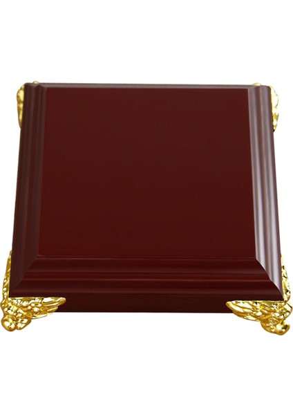 Çaydanlık Ekran Ev Dekorasyon Için Ahşap Kaide Standı 9.5x9.5x3.5 cm (Yurt Dışından)