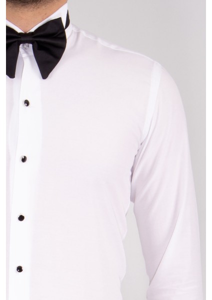 Beyaz Düz Slim Fit Atayaka Erkek Gömlek fiyatları