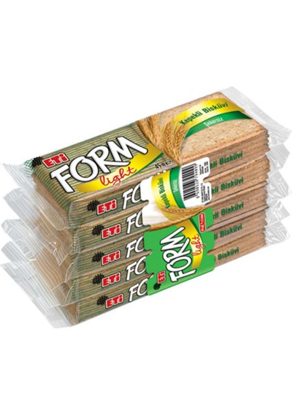 Form Light Kepekli Bisküvi 5'li 225 gr